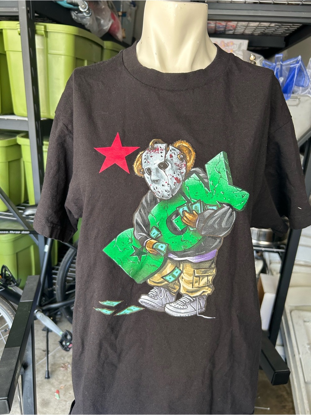 DGK CALI LOVE SS TSHIRT BLACK size medium as is condition